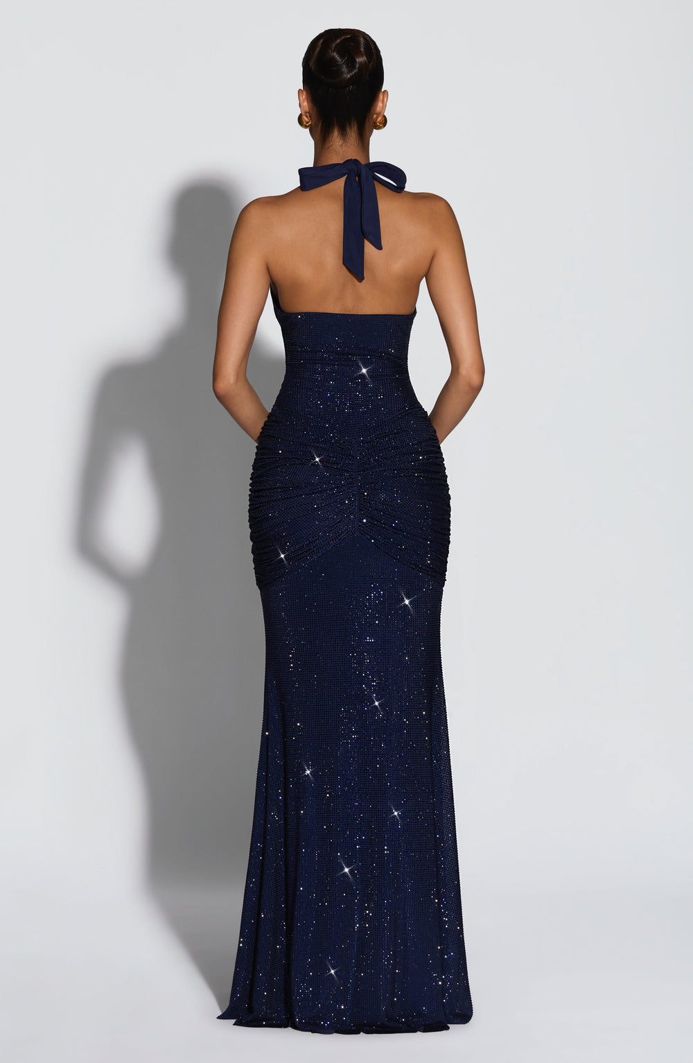 Taliaora Maxi Dress in Navy Sparkle by Clandour, product photo 2