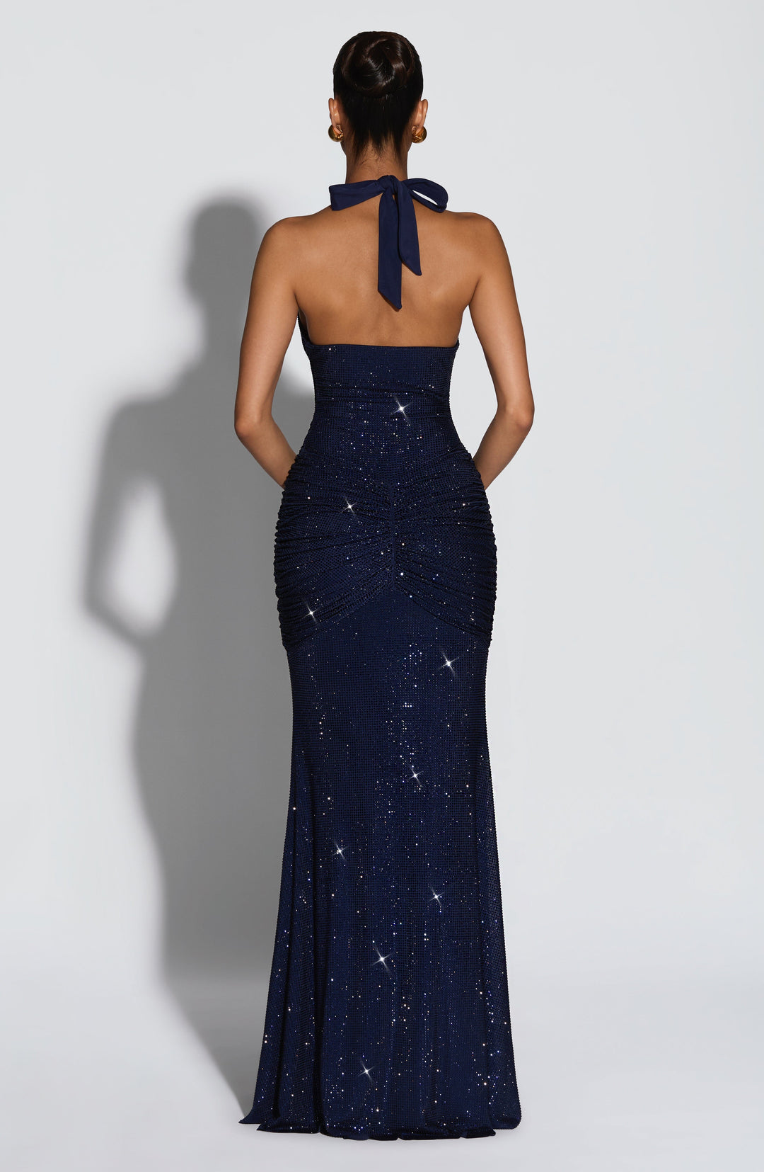 Taliaora Maxi Dress in Navy Sparkle by Clandour, product photo 2
