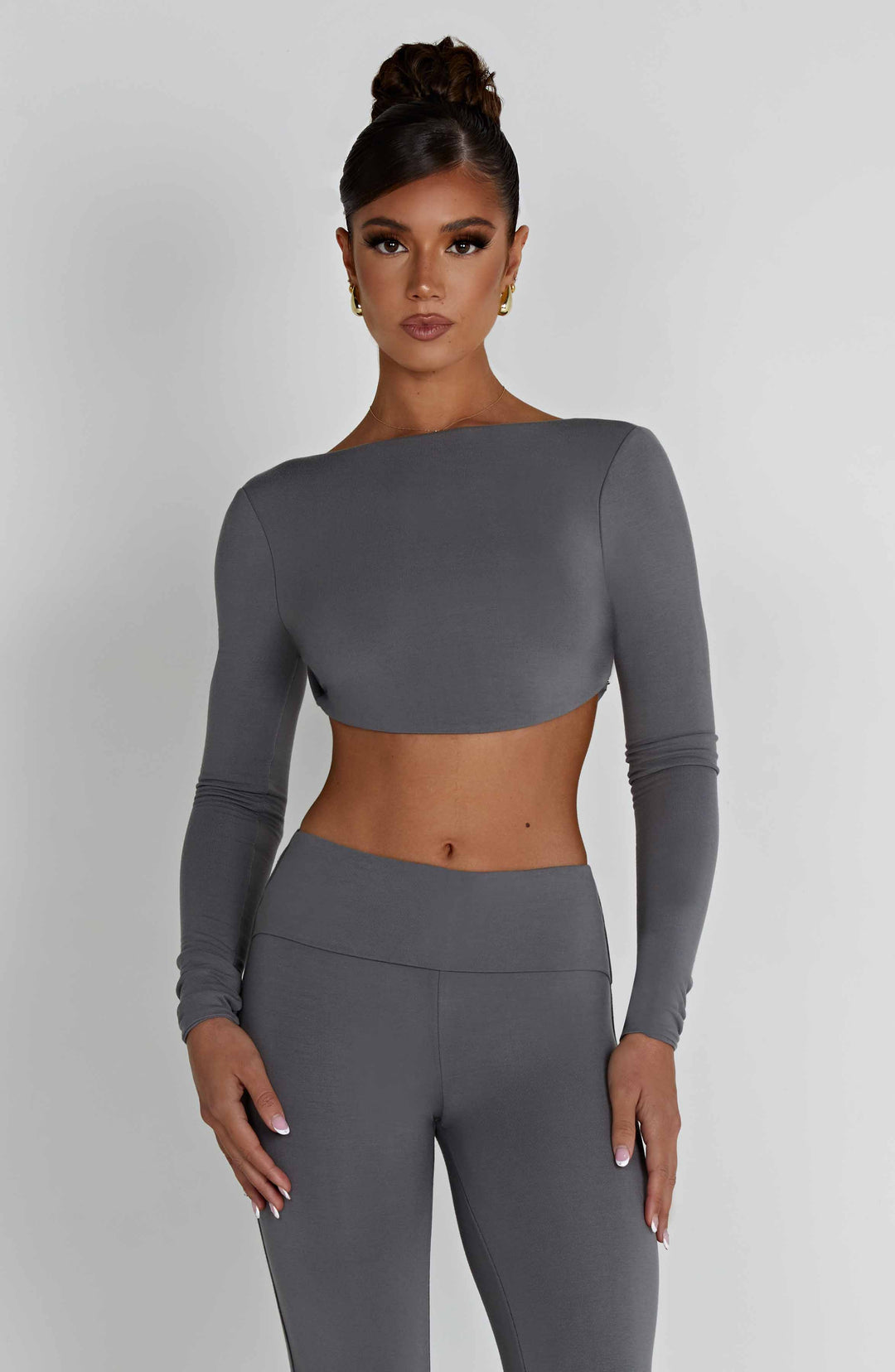 Taliara Top in Charcoal by Clandour, product photo 1