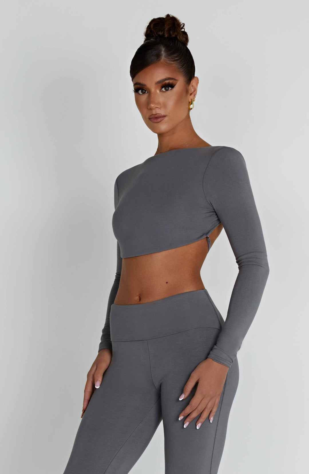 Taliara Top in Charcoal by Clandour, product photo 3