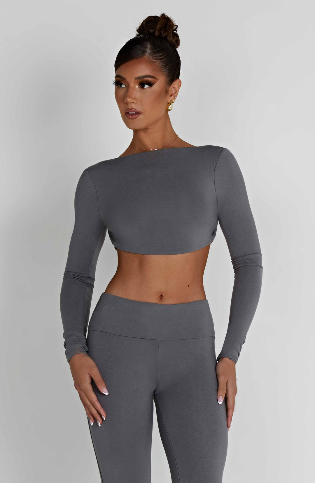 Taliara Top in Charcoal by Clandour, product photo 7