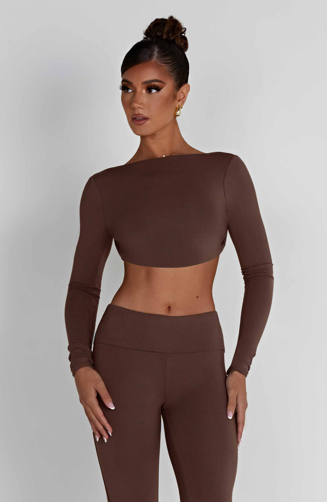 Taliara Top in Chocolate by Clandour, product photo 1