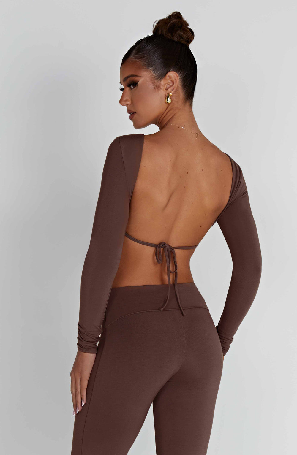 Taliara Top in Chocolate by Clandour, product photo 2