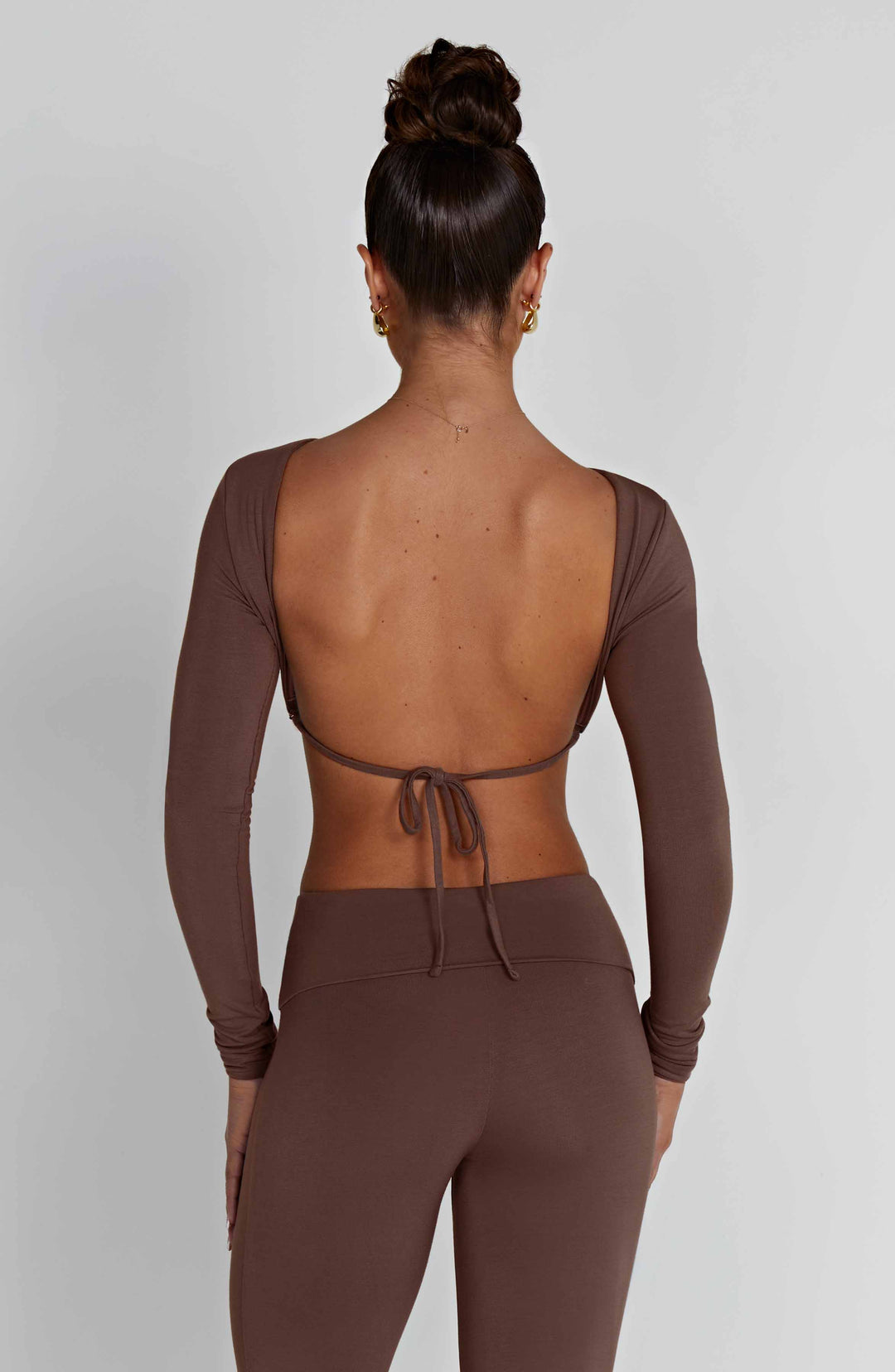 Taliara Top in Chocolate by Clandour, product photo 4