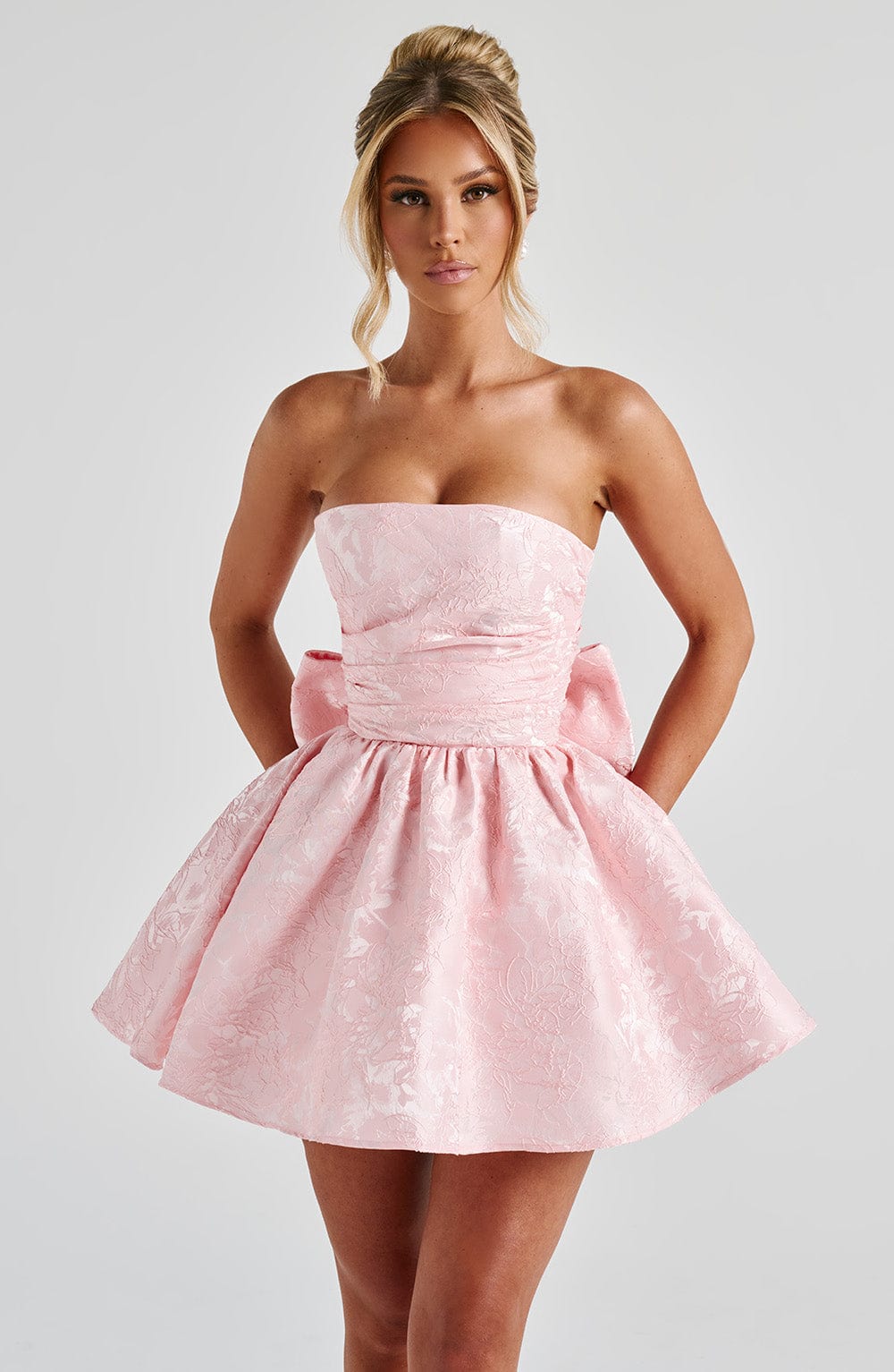 Taliavieve Mini Dress in Blush by Clandour, product photo 1