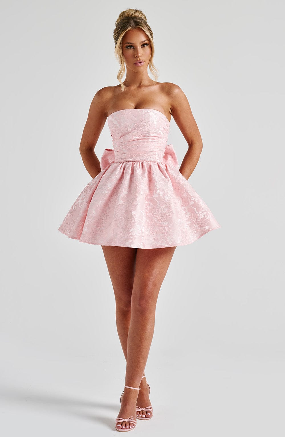 Taliavieve Mini Dress in Blush by Clandour, product photo 2