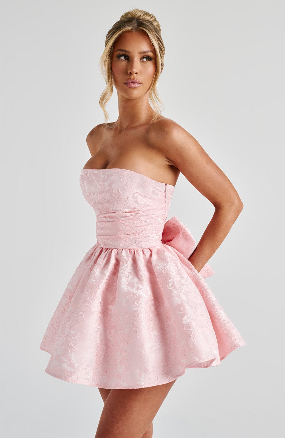 Taliavieve Mini Dress in Blush by Clandour, product photo 5
