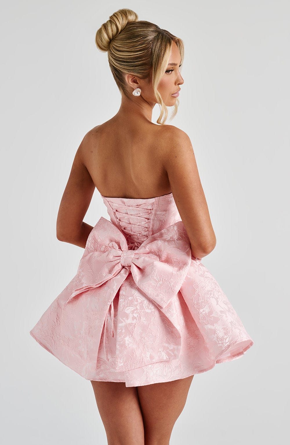Taliavieve Mini Dress in Blush by Clandour, product photo 7