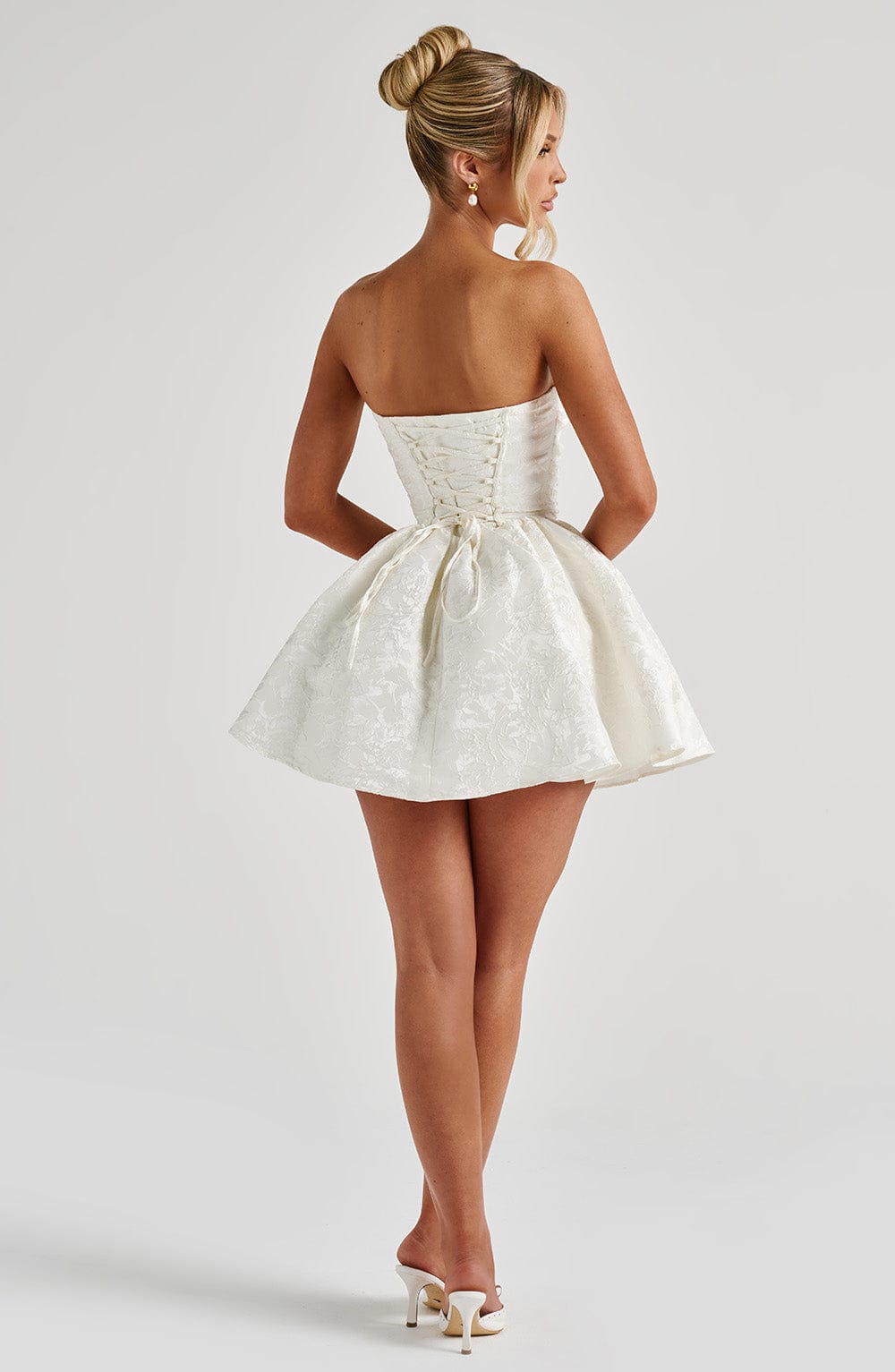 Taliavieve Mini Dress in Ivory by Clandour, product photo 6