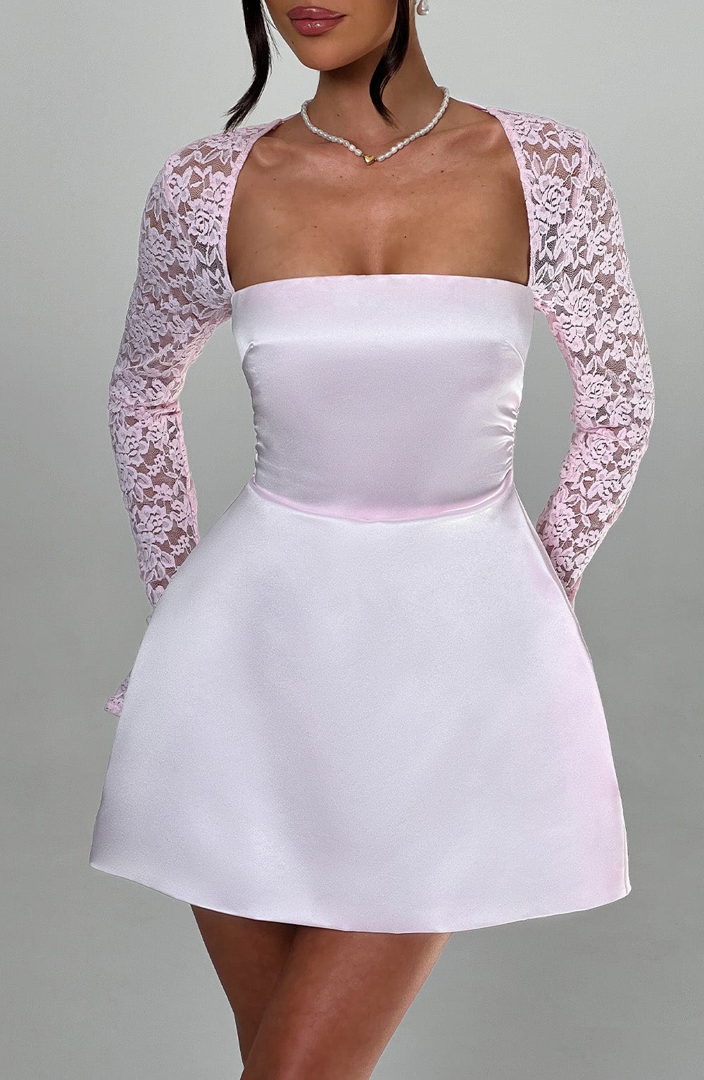 Taliayne Mini Dress in Blush by Clandour, product photo 3