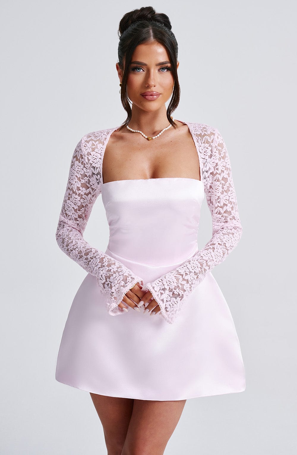 Taliayne Mini Dress in Blush by Clandour, product photo 5