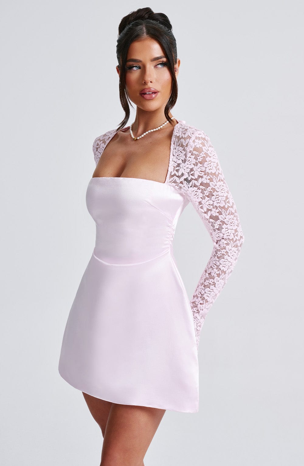 Taliayne Mini Dress in Blush by Clandour, product photo 6
