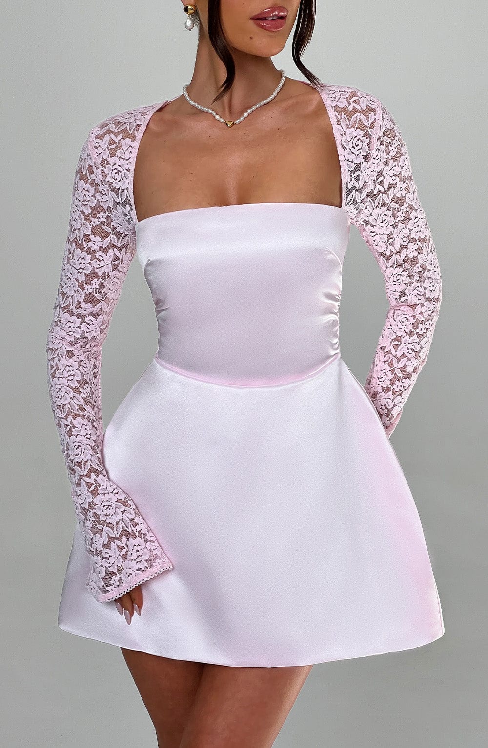 Taliayne Mini Dress in Blush by Clandour, product photo 8