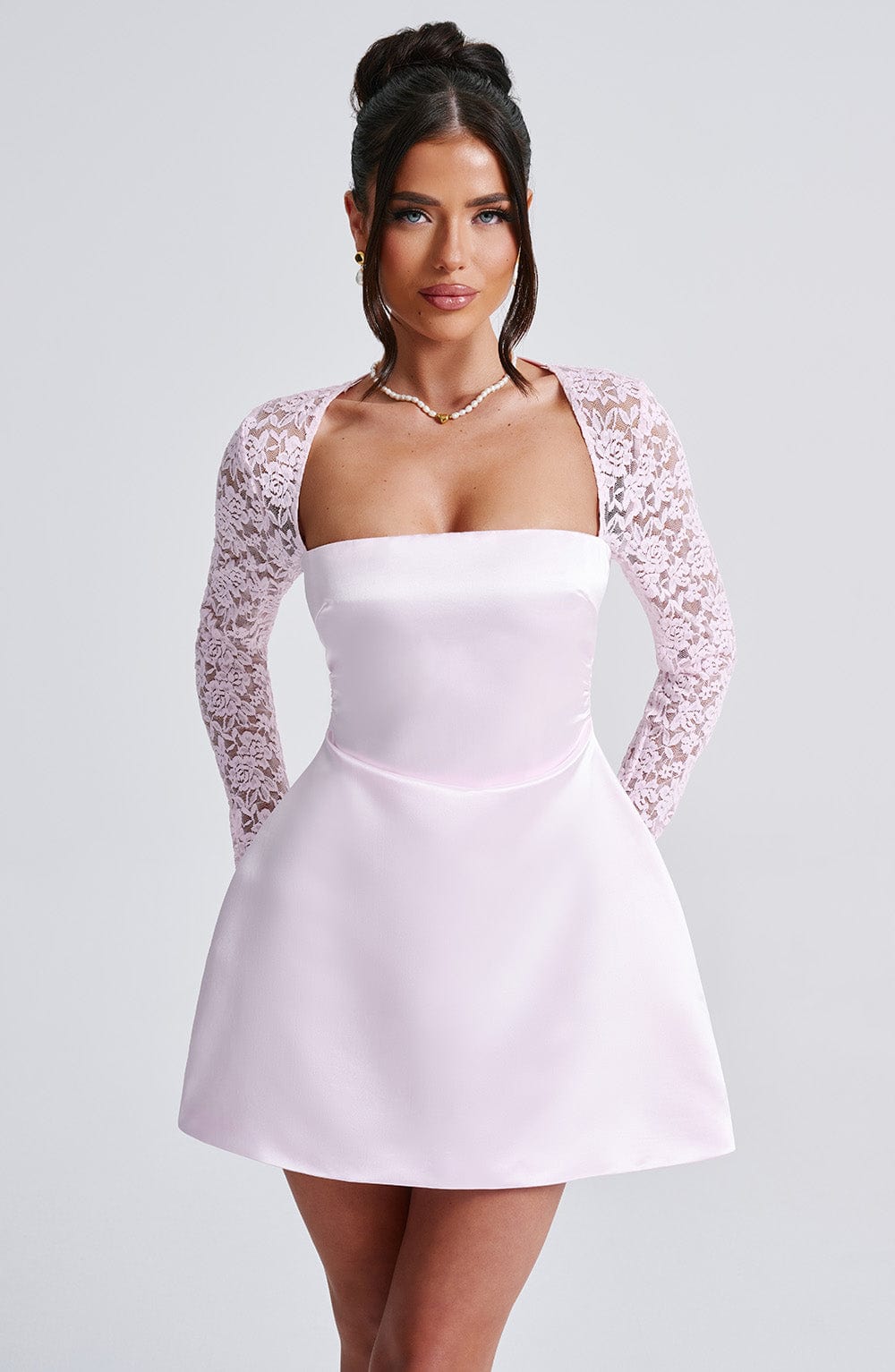 Taliayne Mini Dress in Blush by Clandour, product photo 10