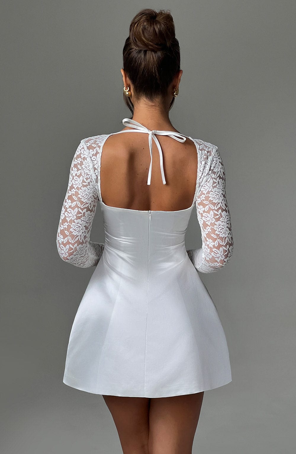 Taliayne Mini Dress in Ivory by Clandour, product photo 2