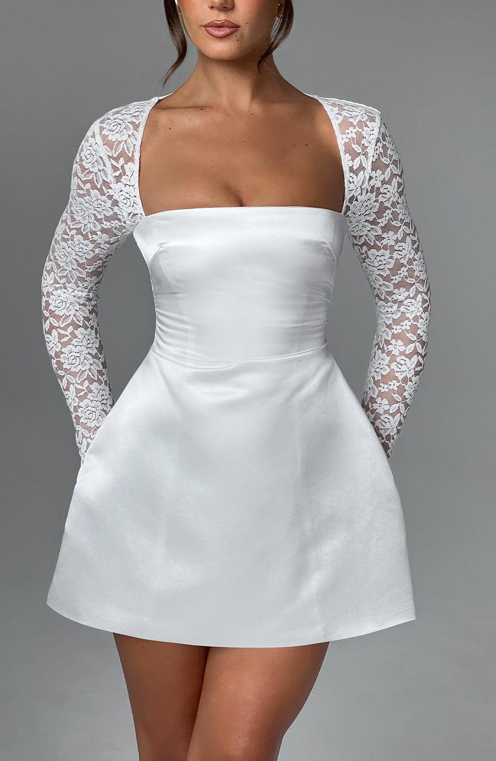 Taliayne Mini Dress in Ivory by Clandour, product photo 3