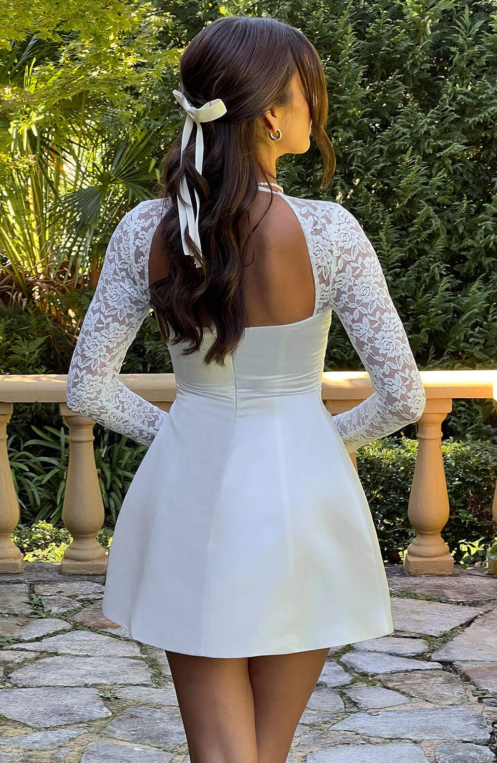 Taliayne Mini Dress in Ivory by Clandour, product photo 5