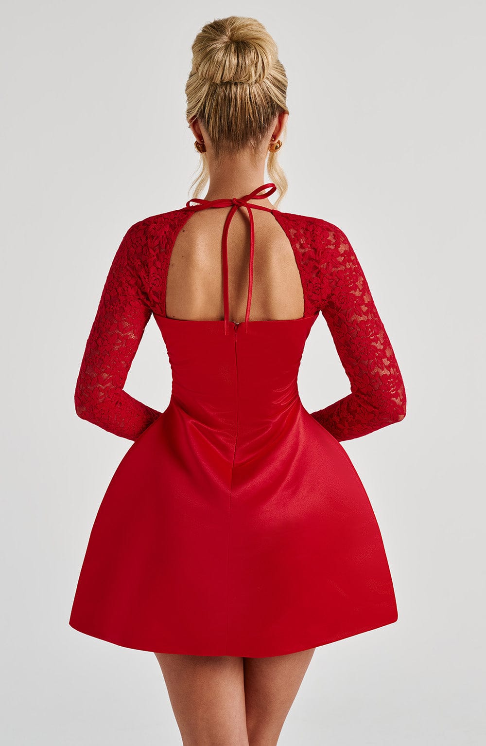 Taliayne Mini Dress in Red by Clandour, product photo 2