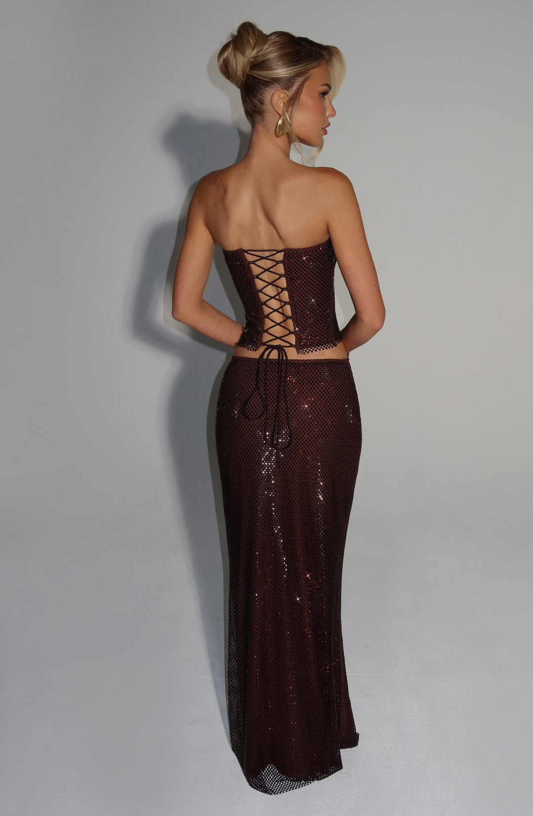 Velaella Top in Plum Brown by Clandour, product photo 5