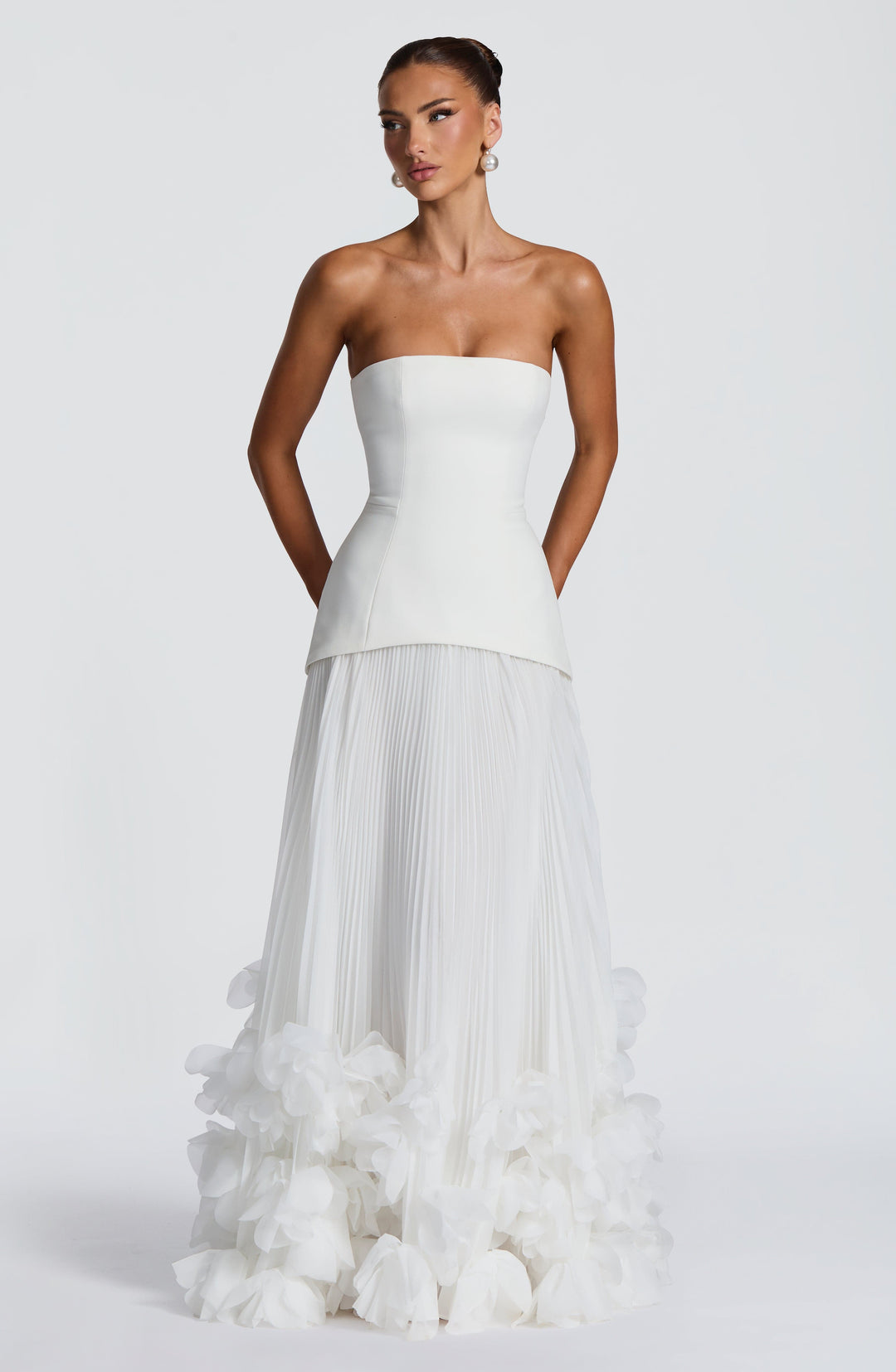 Velaena Gown in Ivory by Clandour, product photo 3