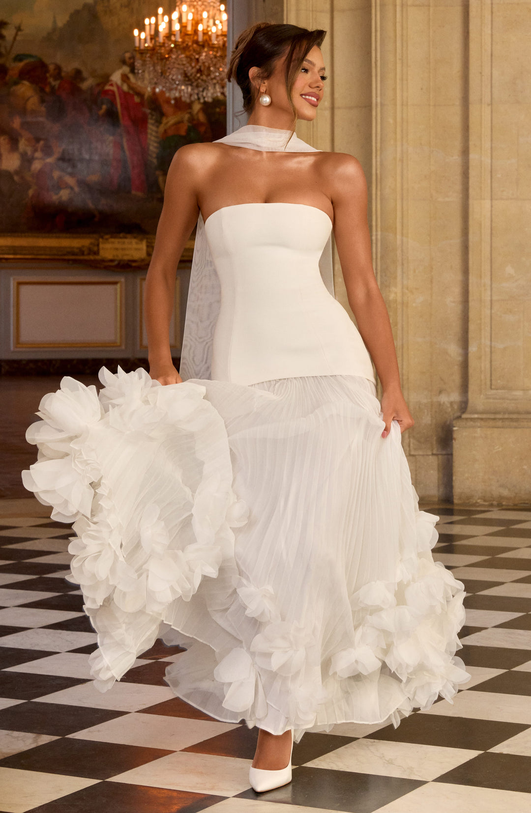Velaena Gown in Ivory by Clandour, product photo 7