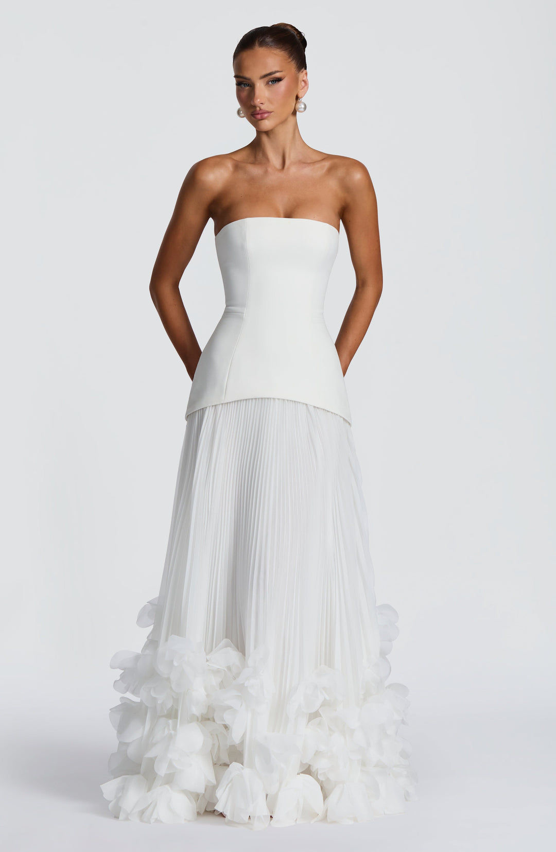 Velaena Gown in Ivory by Clandour, product photo 9