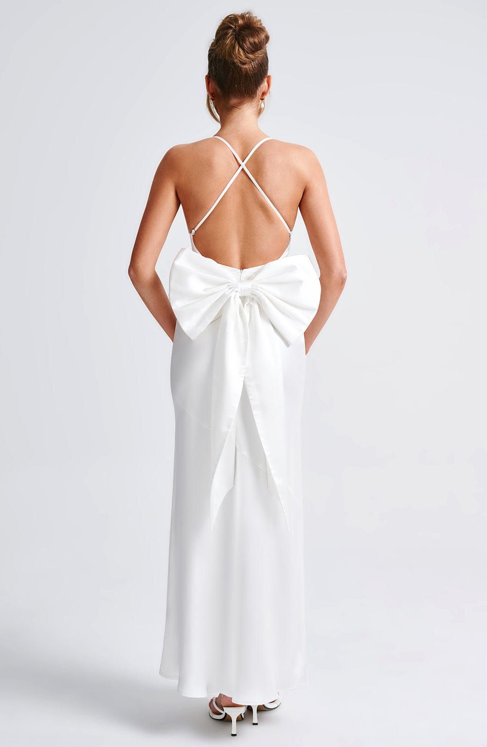 Velaina Maxi Dress in Ivory by Clandour, product photo 4