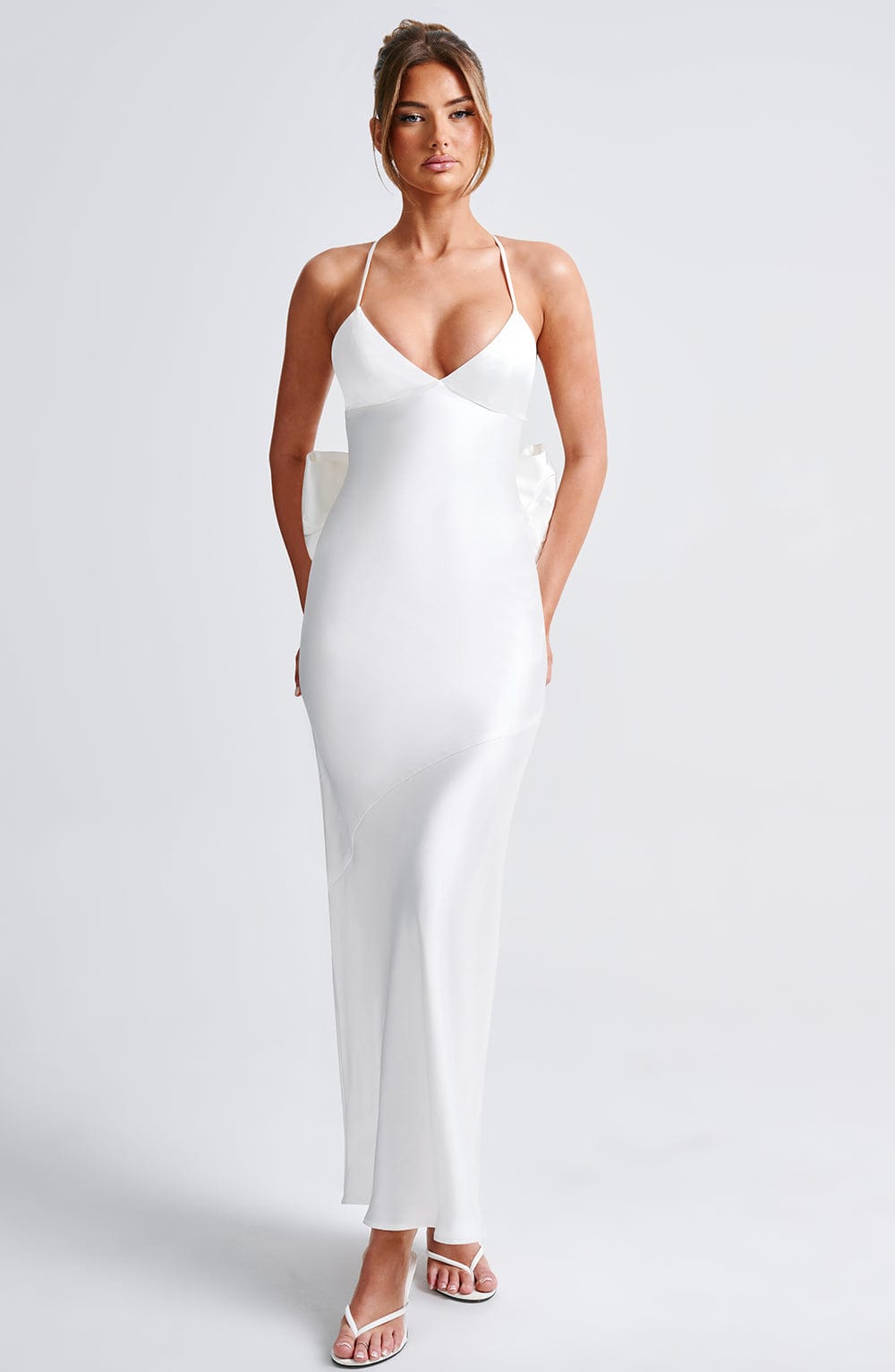 Velaina Maxi Dress in Ivory by Clandour, product photo 5