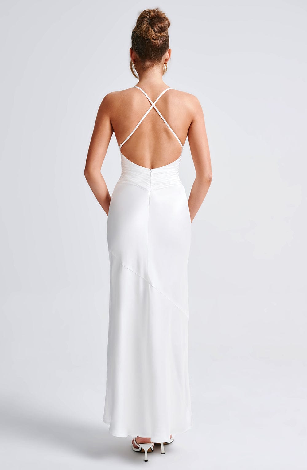 Velaina Maxi Dress in Ivory by Clandour, product photo 6