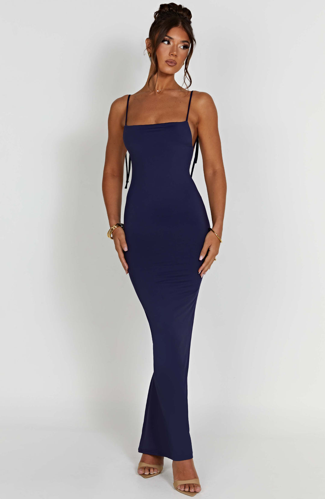 Velaine Maxi Dress in Navy by Clandour, product photo 11