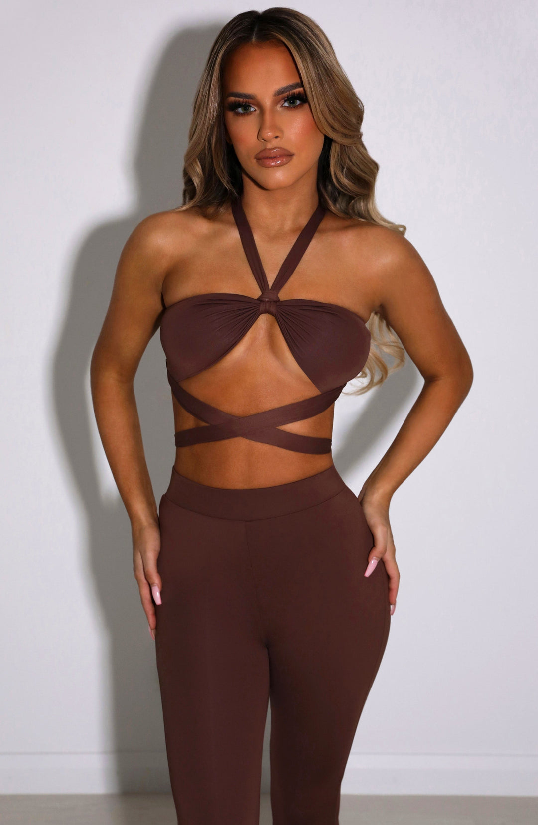 Velairis Top in Chocolate by Clandour, product photo 2