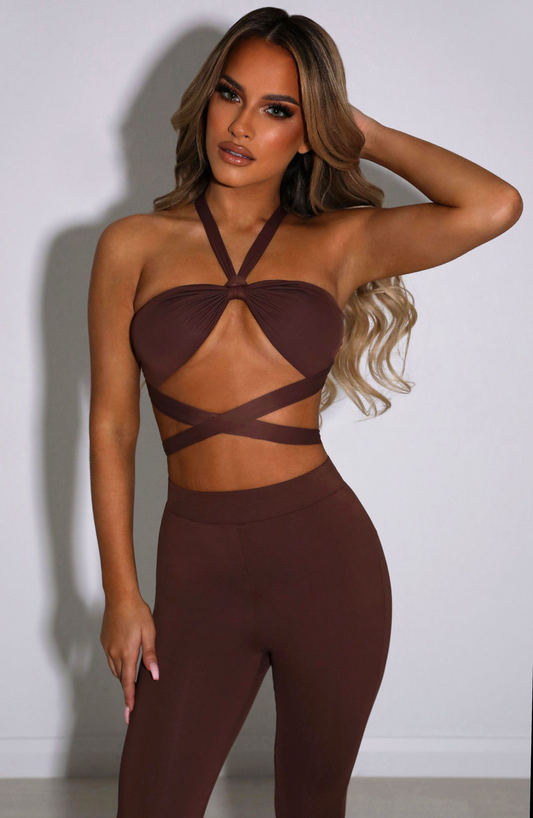 Velairis Top in Chocolate by Clandour, product photo 4