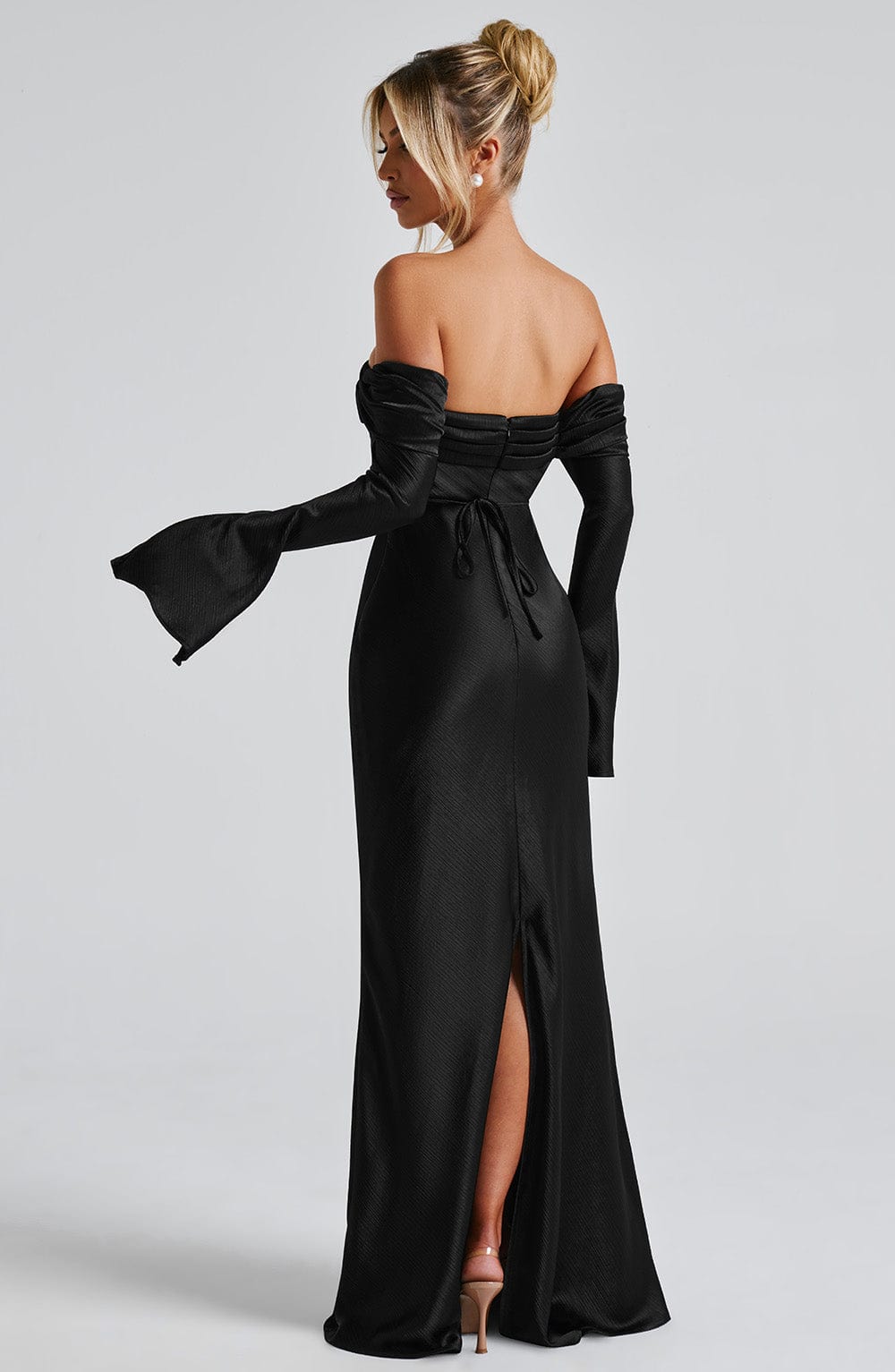 Velaise Maxi Dress in Black by Clandour, product photo 2