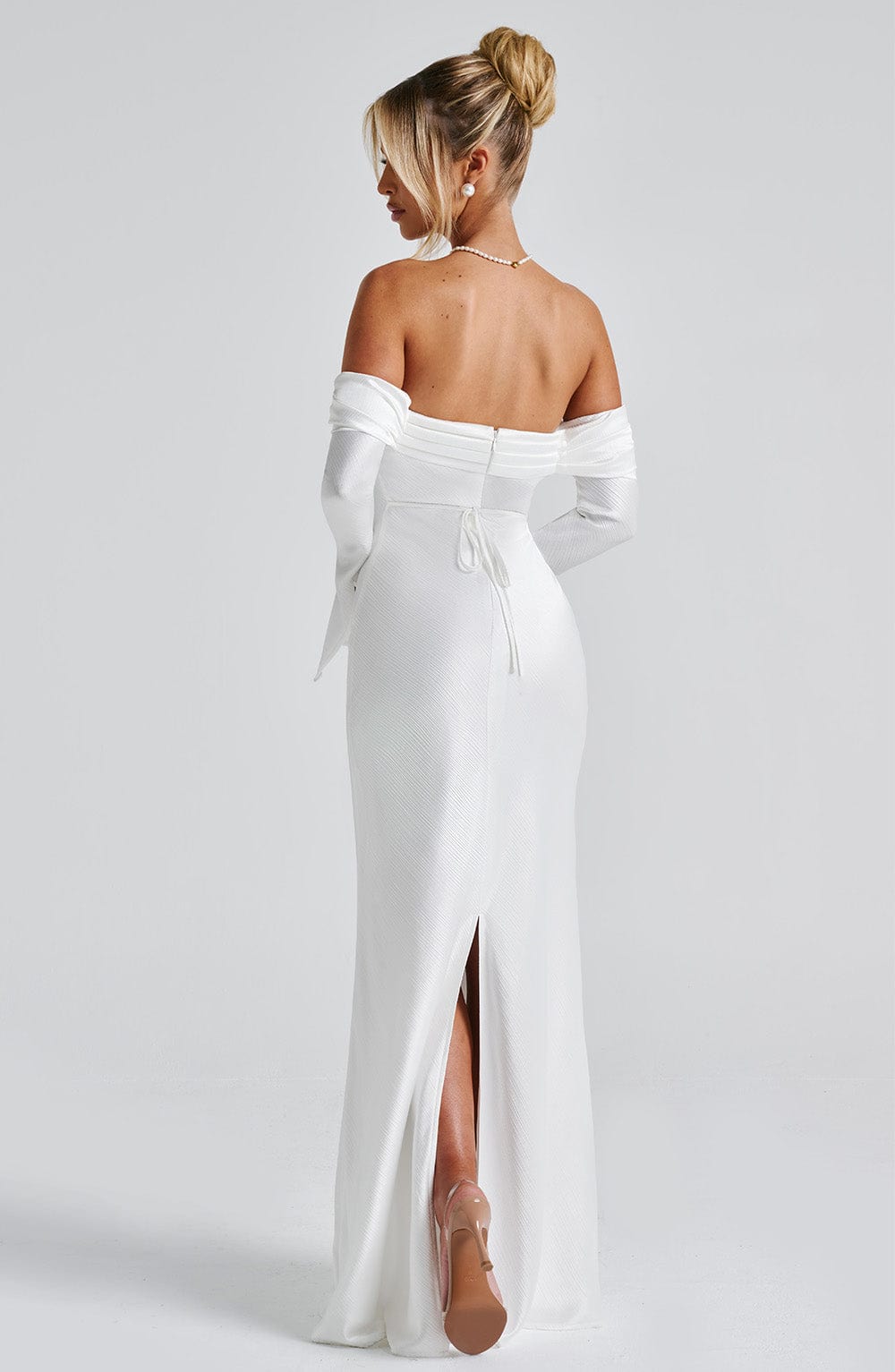Velaise Maxi Dress in Ivory by Clandour, product photo 3