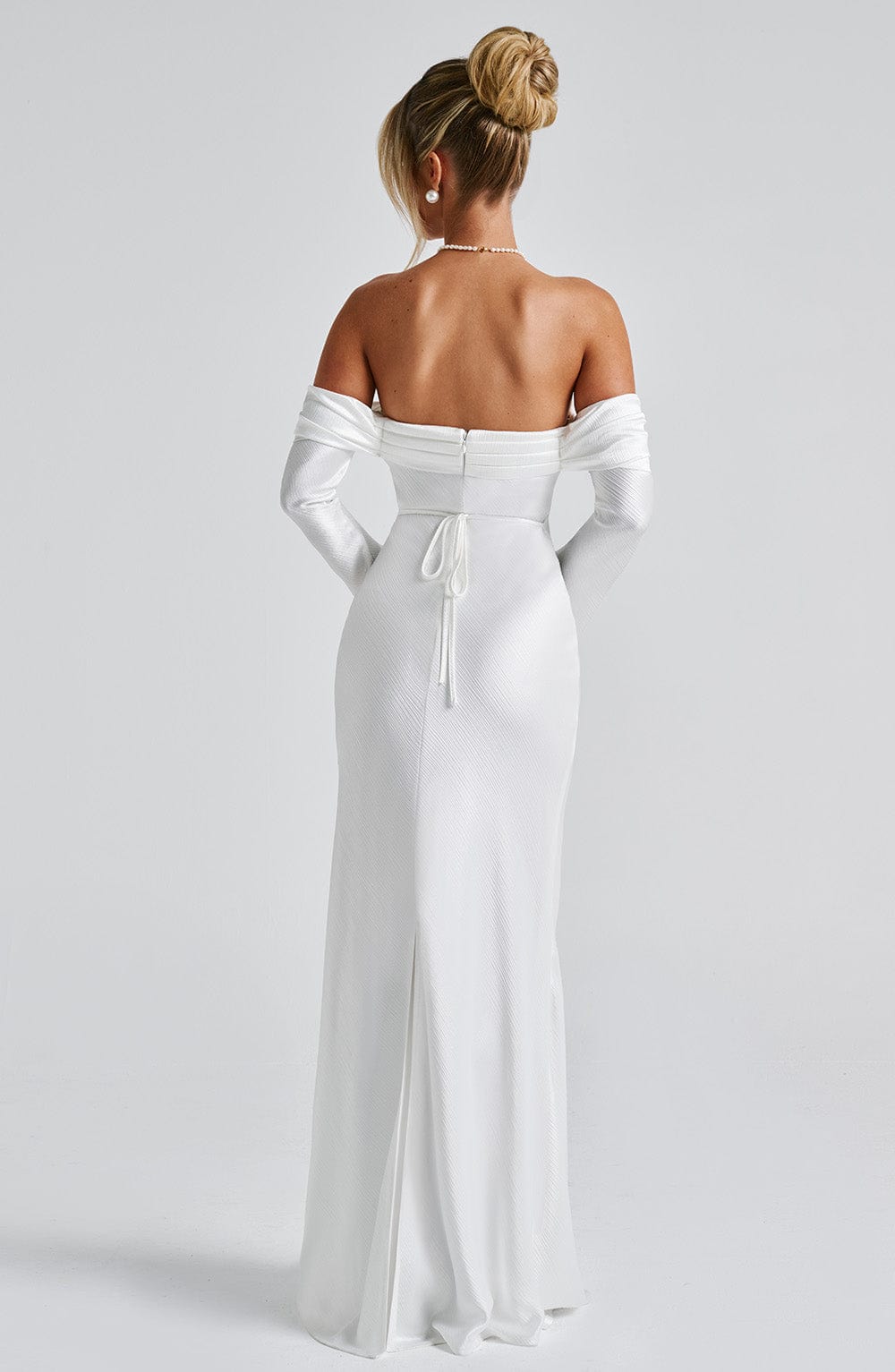 Velaise Maxi Dress in Ivory by Clandour, product photo 13