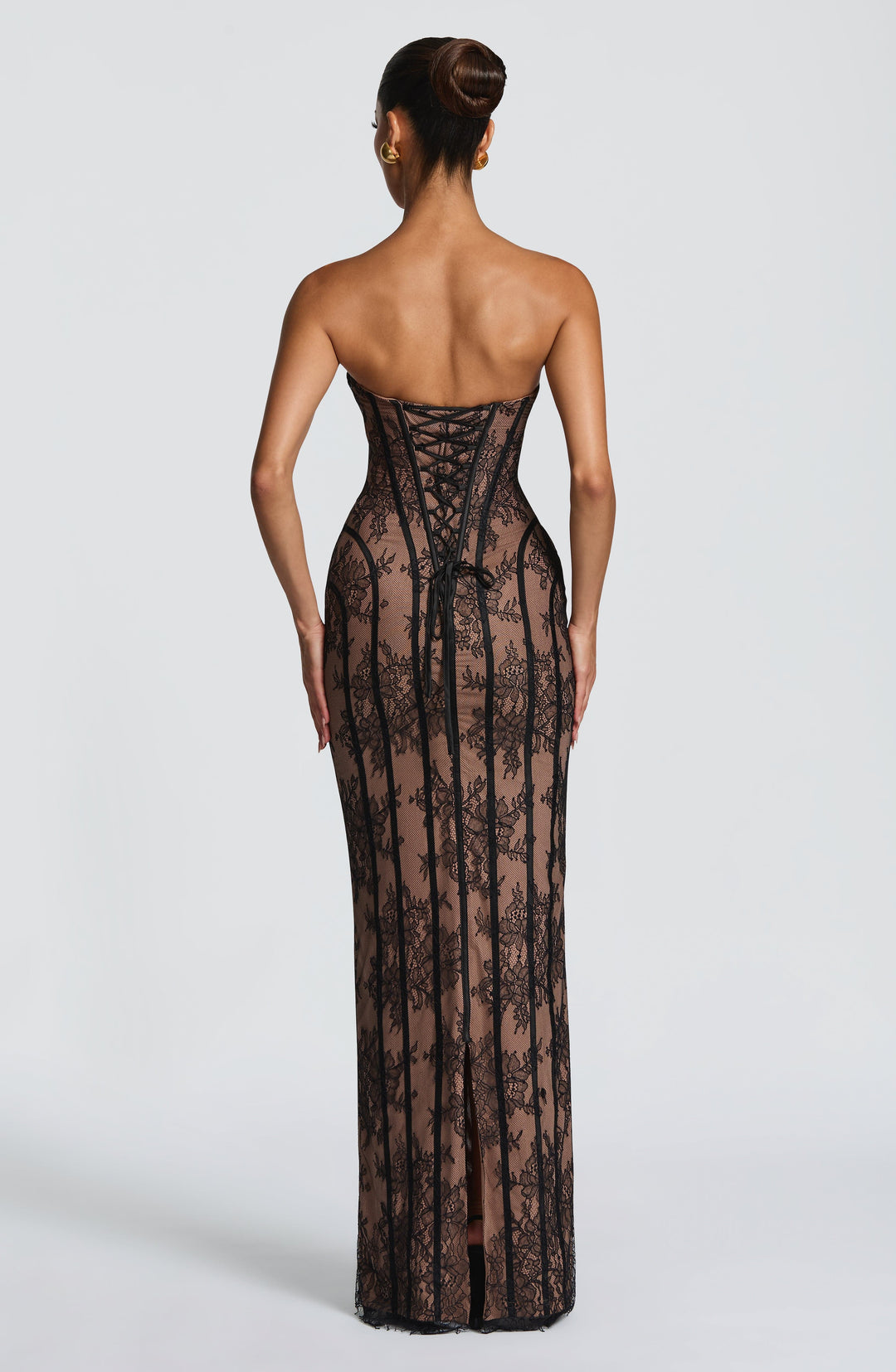 Velalina Maxi Dress in Black by Clandour, product photo 4