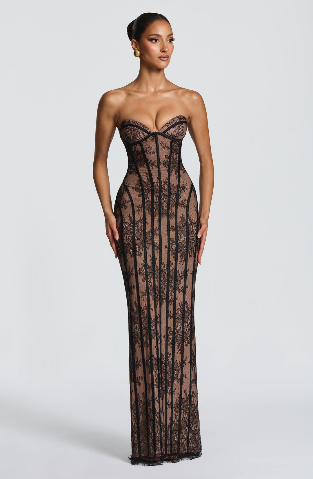 Velalina Maxi Dress in Black by Clandour, product photo 5