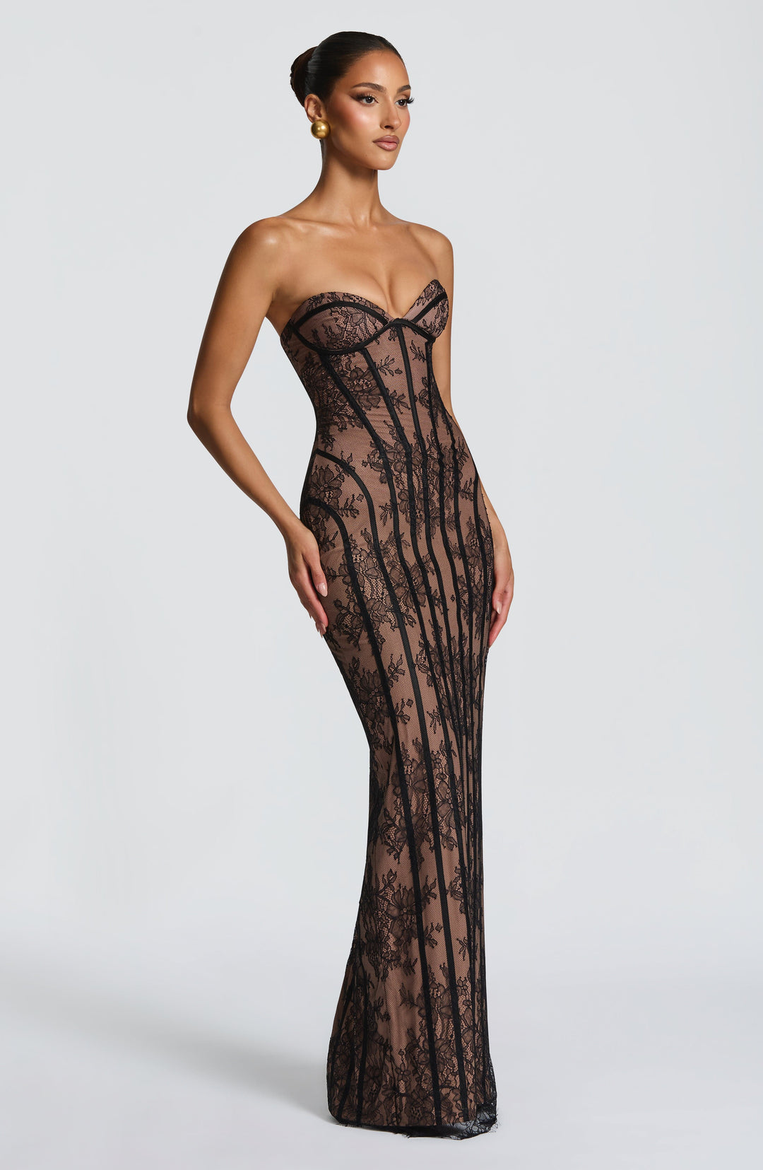 Velalina Maxi Dress in Black by Clandour, product photo 11