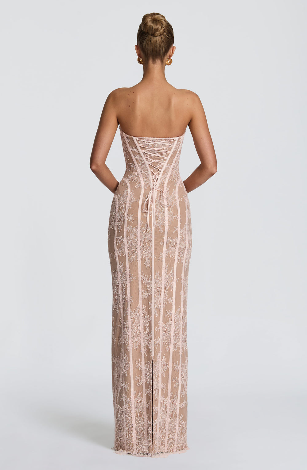 Velalina Maxi Dress in Blush by Clandour, product photo 2