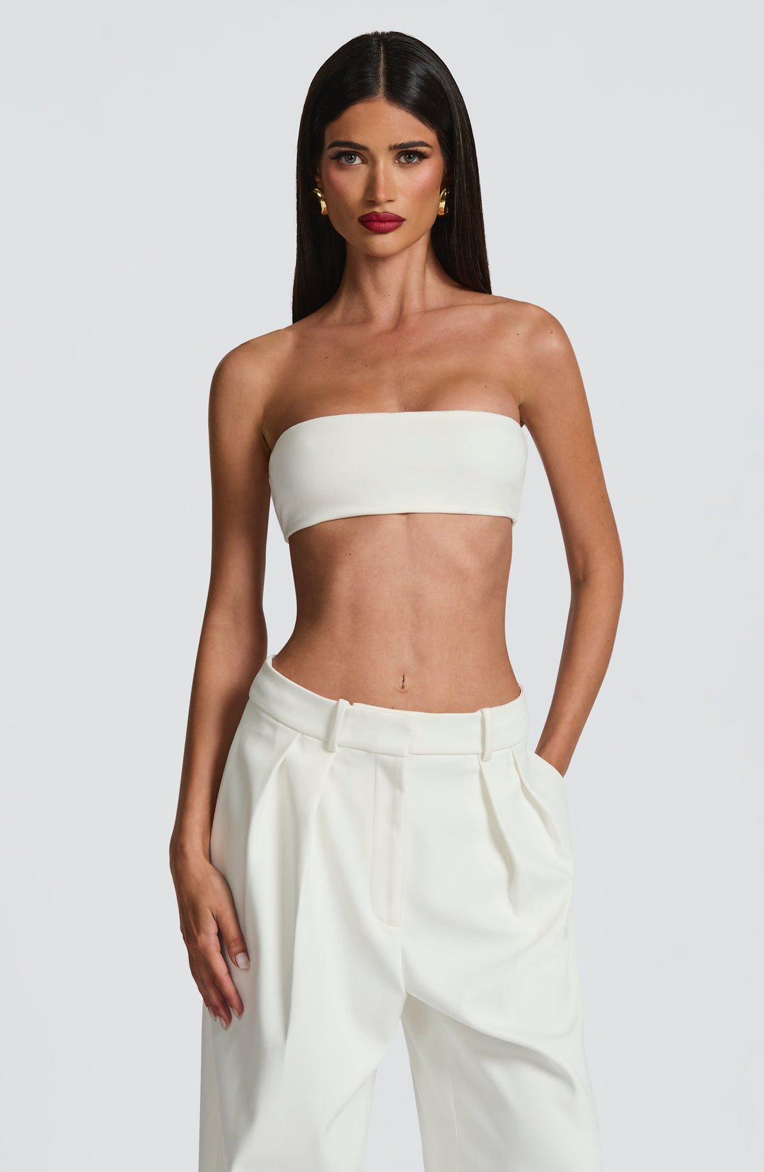 Velalise Top in Ivory by Clandour, product photo 1