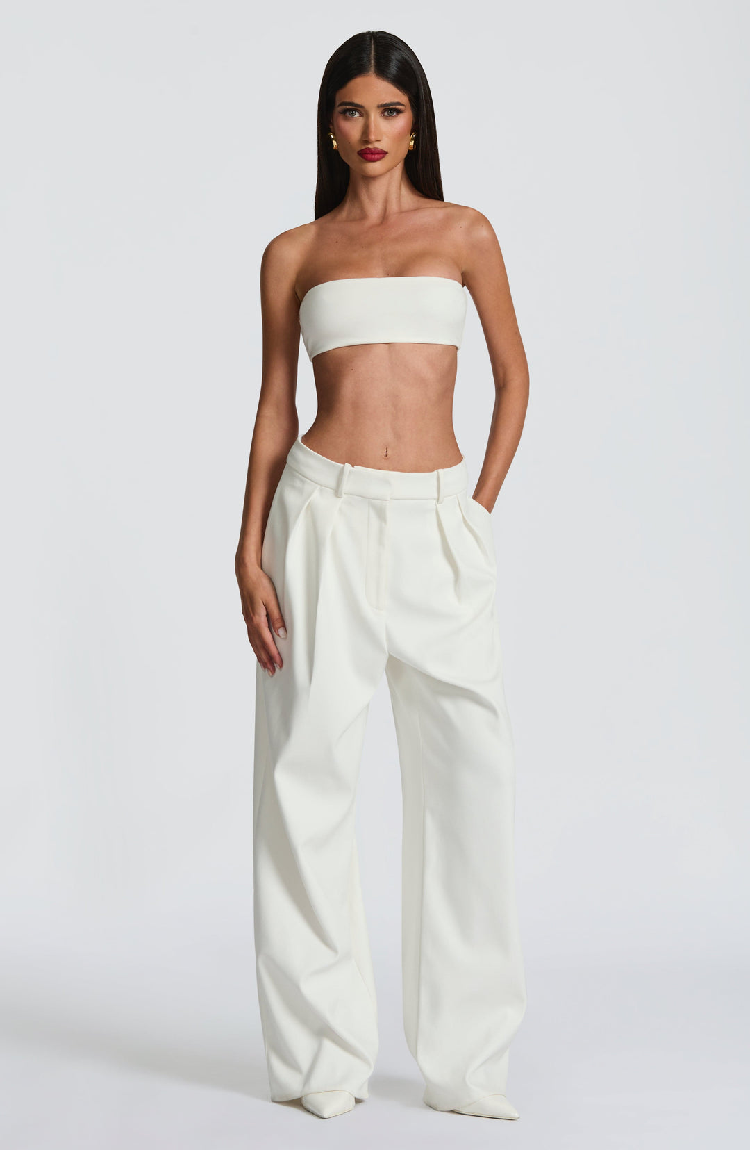 Velalise Top in Ivory by Clandour, product photo 4