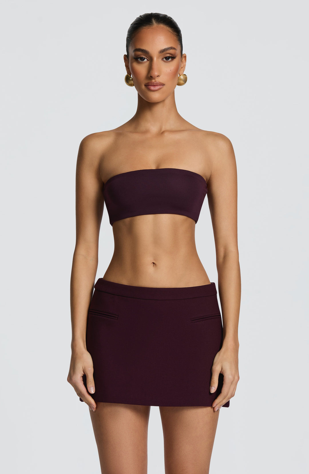 Velalise Top in Plum by Clandour, product photo 1