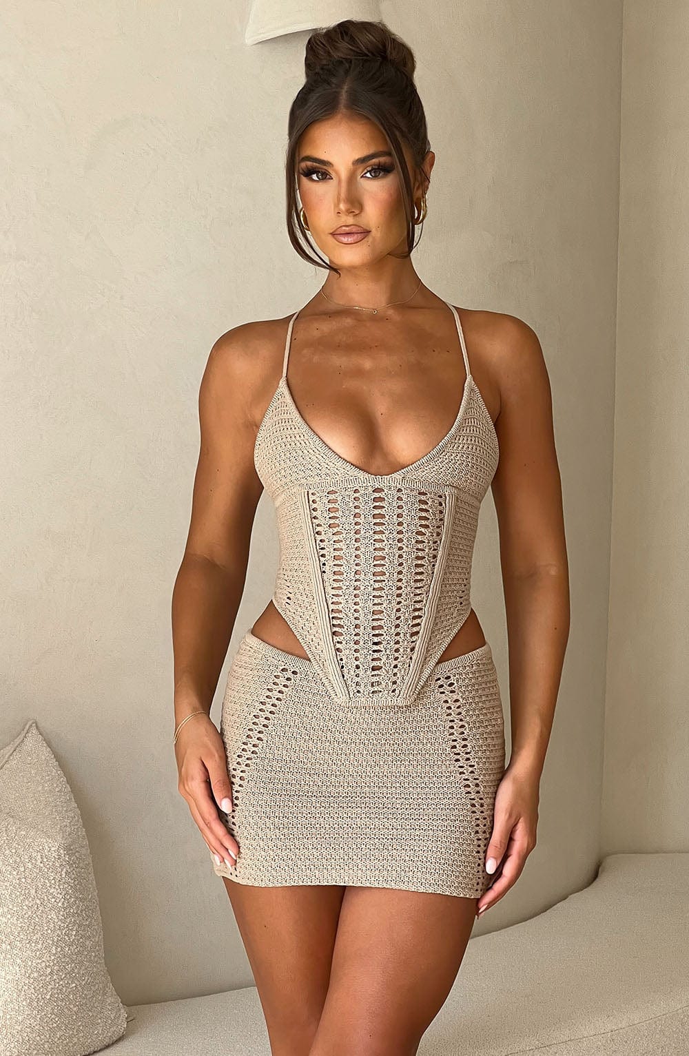 Velaola Top in Beige by Clandour, product photo 1