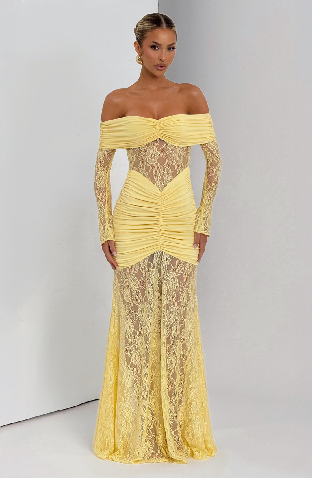 Velaora Maxi Dress in Lemon by Clandour, product photo 5