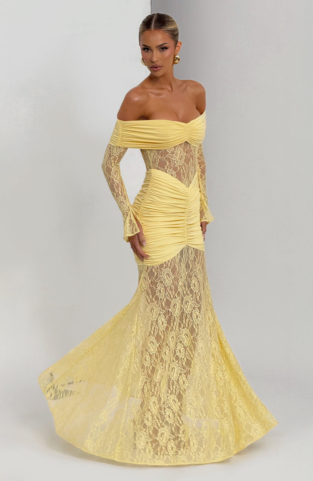 Velaora Maxi Dress in Lemon by Clandour, product photo 6
