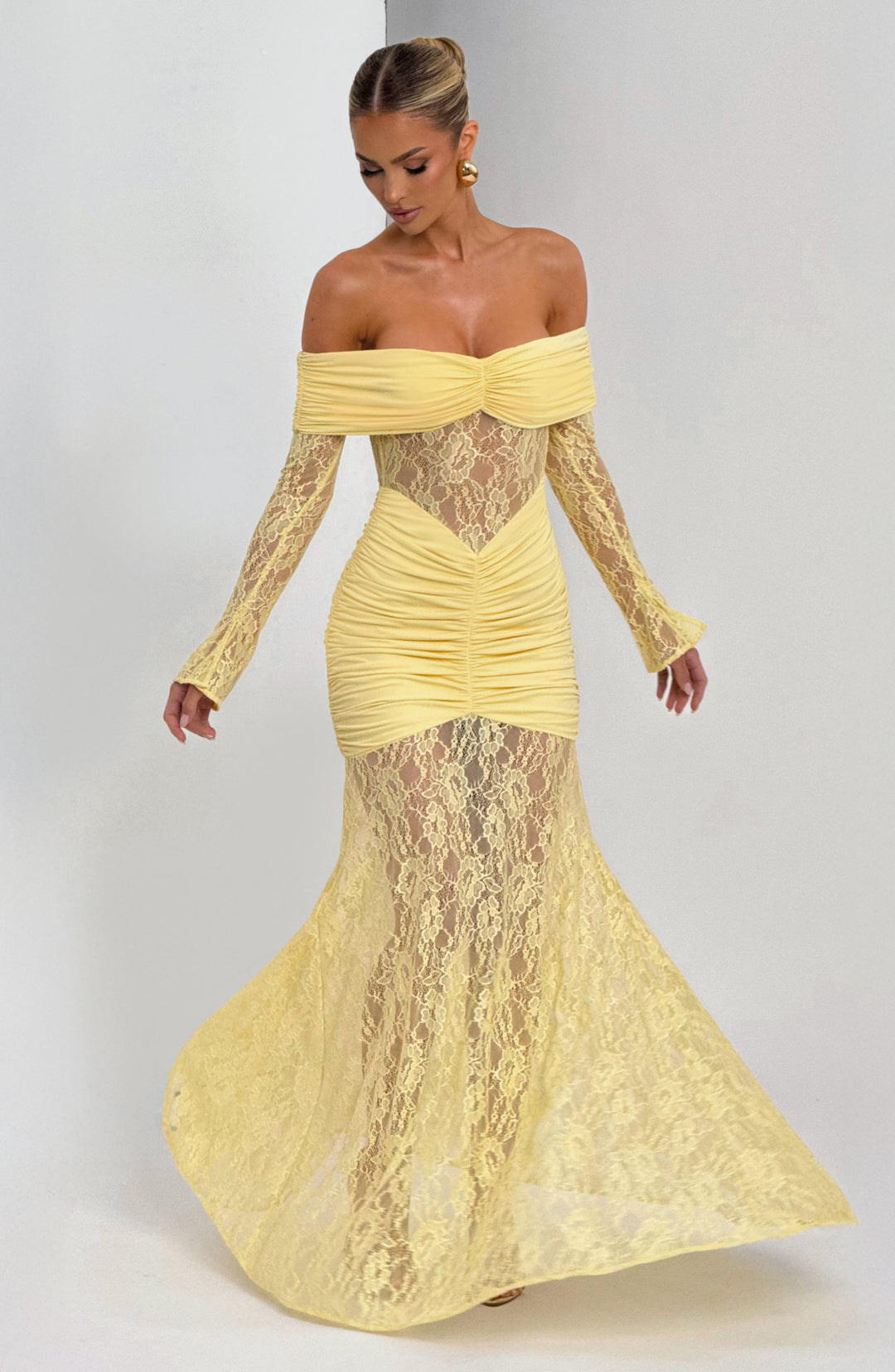 Velaora Maxi Dress in Lemon by Clandour, product photo 7