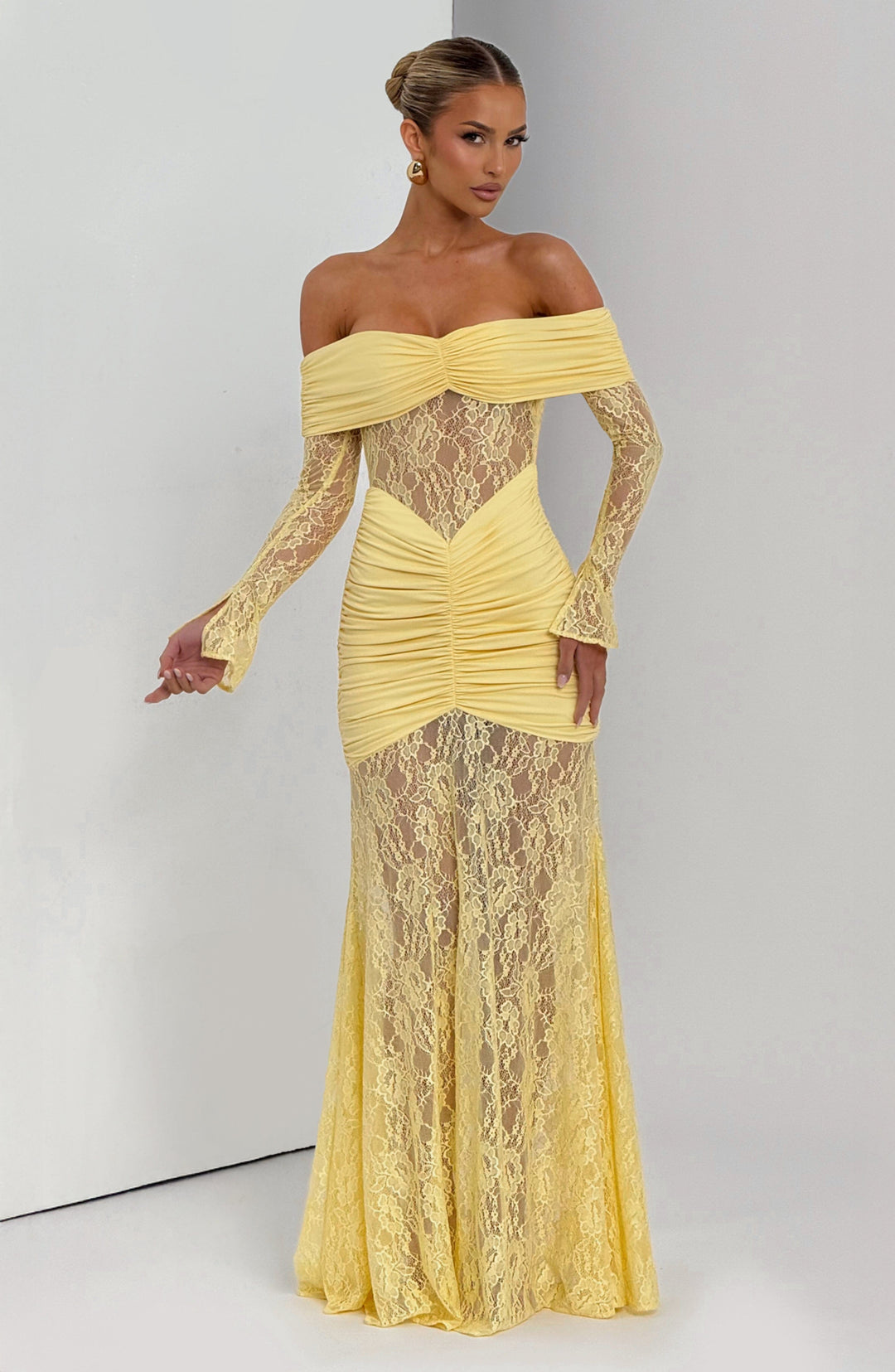 Velaora Maxi Dress in Lemon by Clandour, product photo 8