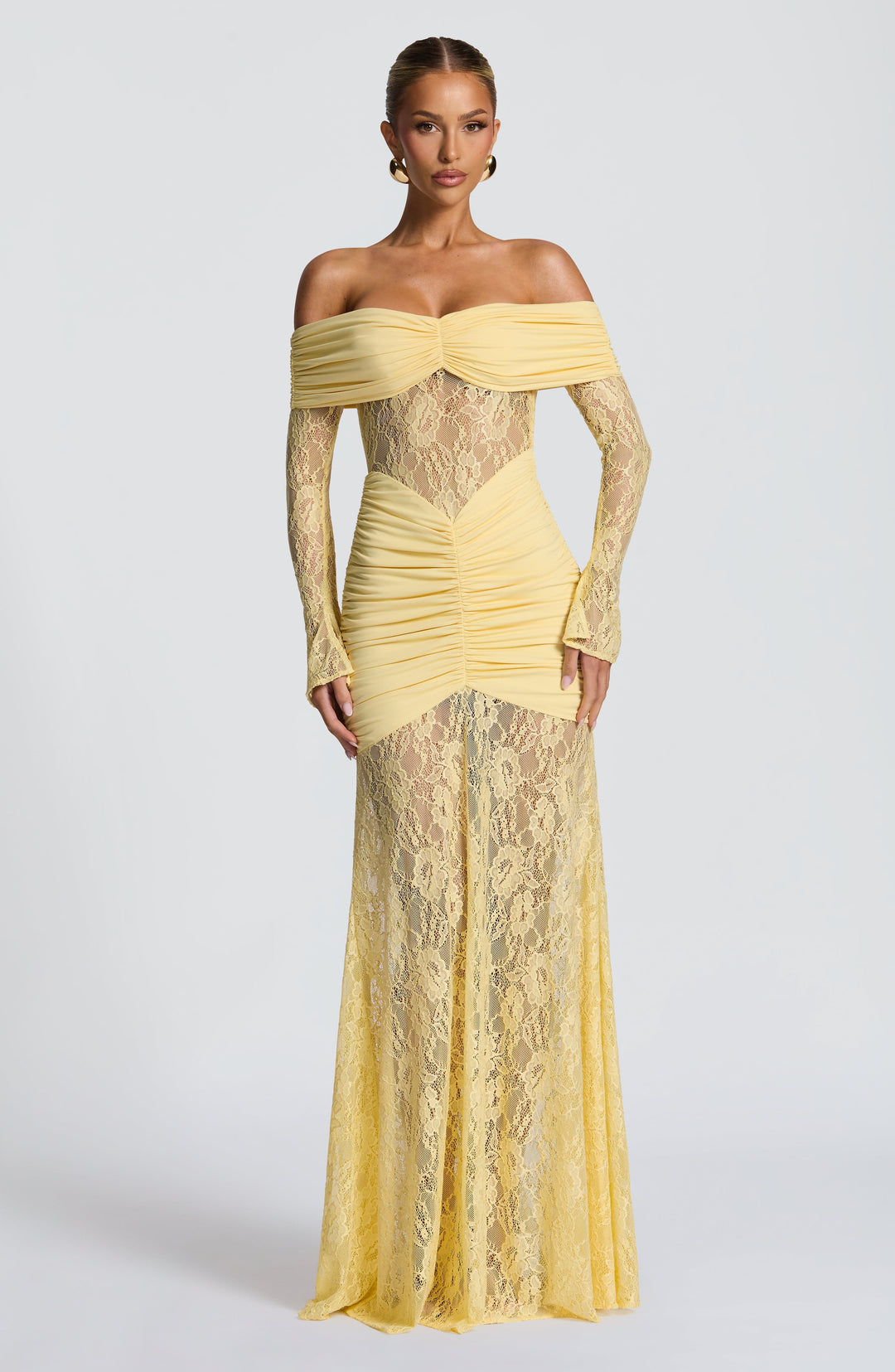 Velaora Maxi Dress in Lemon by Clandour, product photo 9