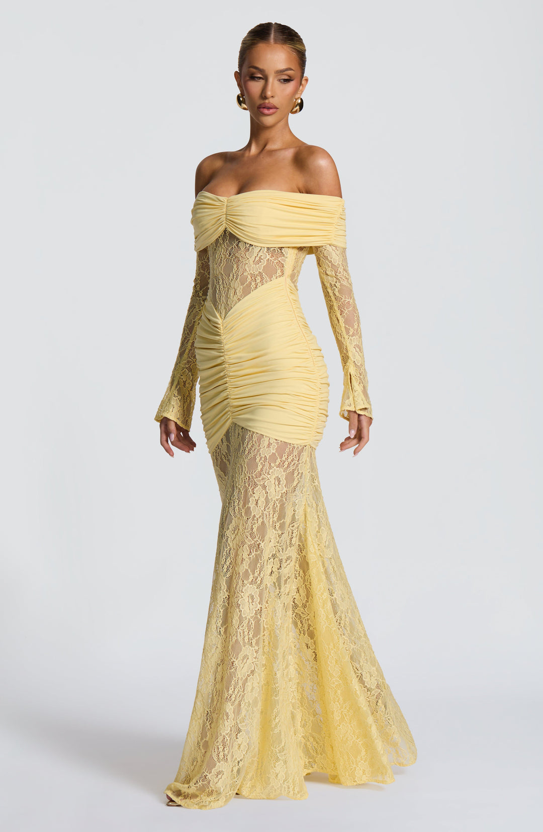 Velaora Maxi Dress in Lemon by Clandour, product photo 10
