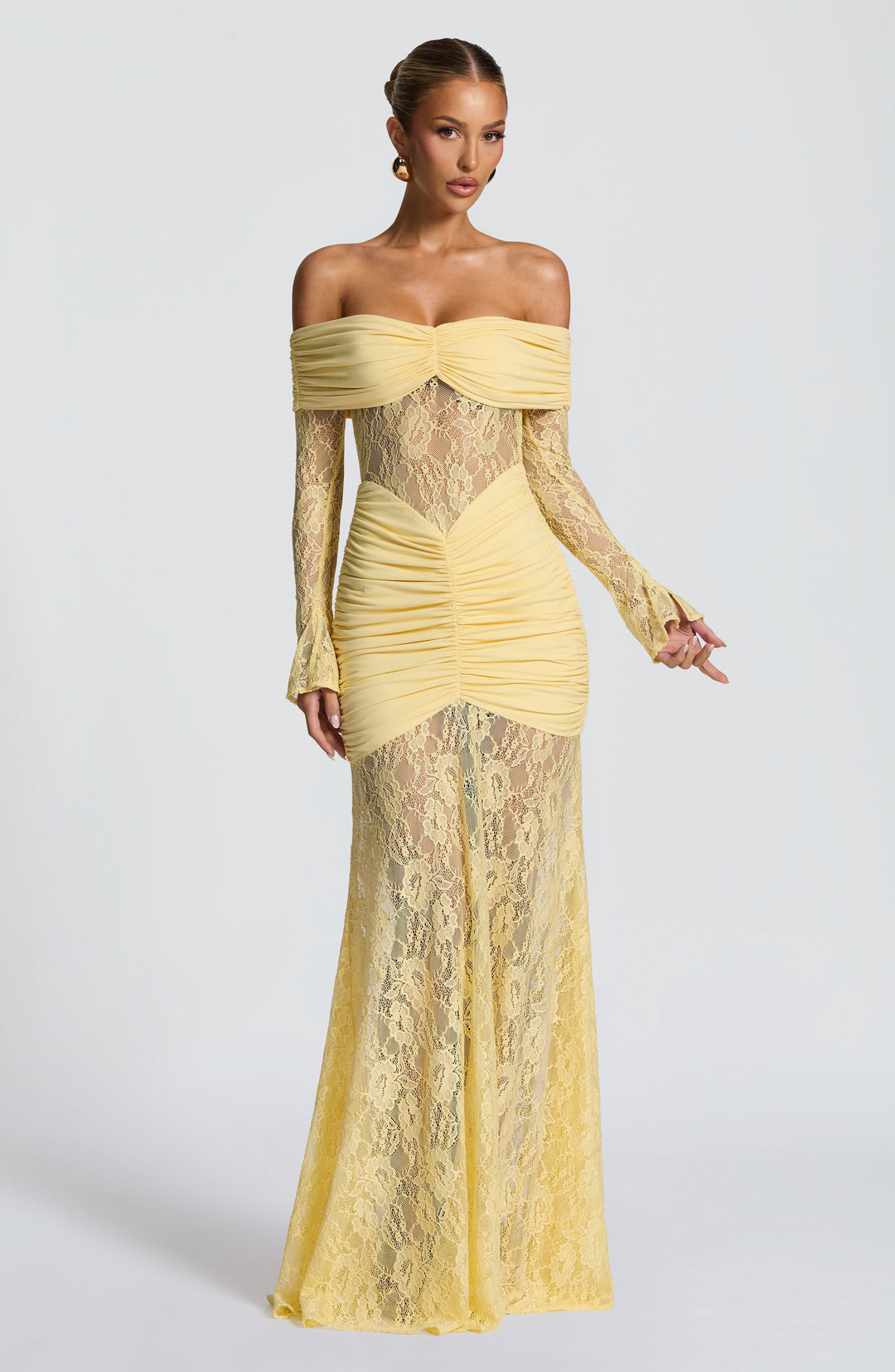 Velaora Maxi Dress in Lemon by Clandour, product photo 11